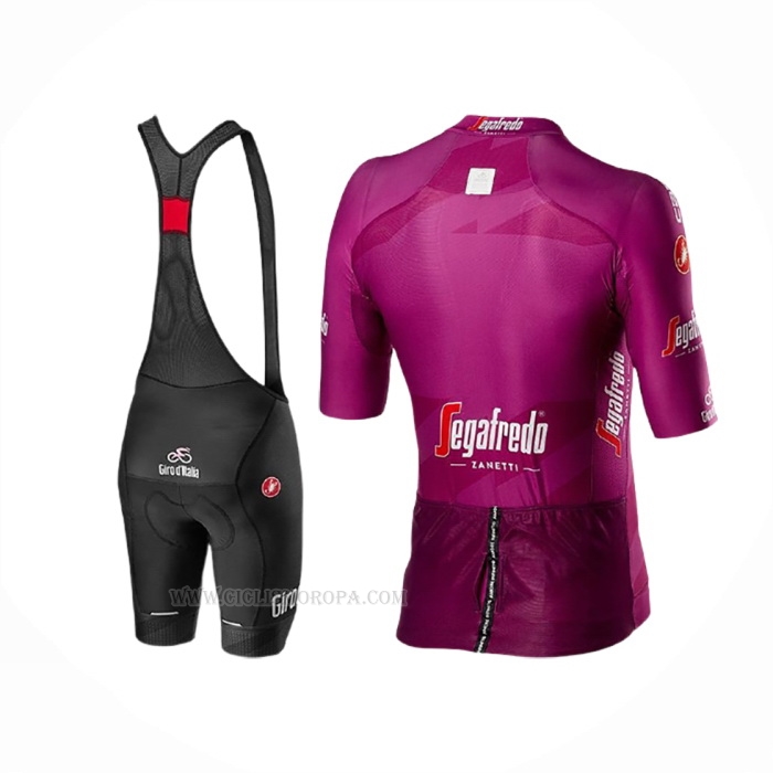 2020 Ropa Ciclismo Giro d'Italia Fucsia Mangas Corta y Culotte Corto
